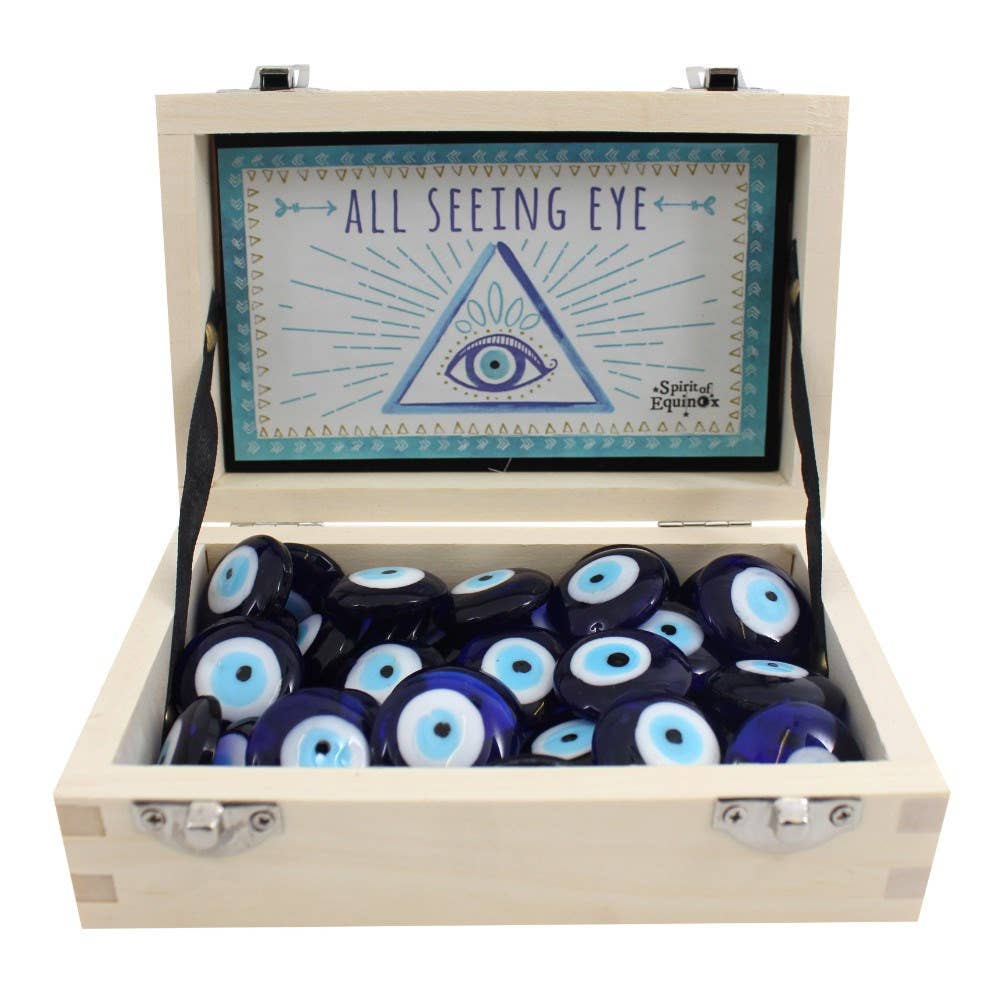 All Seeing Eye Glass Protection Charm